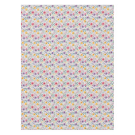 Grijs enkelvoudig wildflower patroon tafelkleed