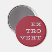 Grijs Extrovert Magnet (Voorkant / Achterkant)