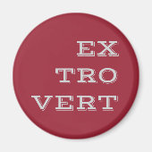Grijs Extrovert Magnet (Voorkant)