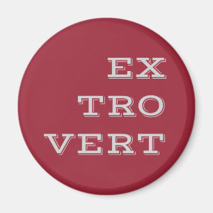 Grijs Extrovert Magnet