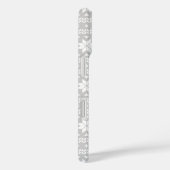 Grijs Fair Isle Kersttrui patroon Case-Mate iPhone Case (Achterkant / Rechts)
