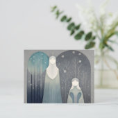 Grijs Familieportret, Postcrossing Briefkaart (Staand voorkant)