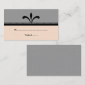 Grijs/Fancy gedeelte Decards plaatsen Plaatskaartje (Voorkant / Achterkant)