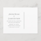 Grijs Fancy Versiering sparen het Briefkaart van d (Achterkant)