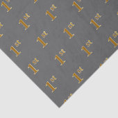Grijs, Faux Gold 1st (eerste) gebeurtenispapier Tissuepapier (Detail)