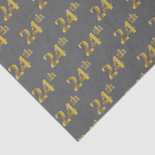 Grijs, Faux Gold 24e (24e) evenement Tissuepapier (Detail)