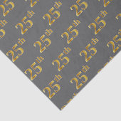 Grijs, Faux Gold 25e (vijfentwintigste) evenement Tissuepapier (Detail)