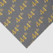 Grijs, Faux Gold 44e (44e) evenement Tissuepapier (Detail)
