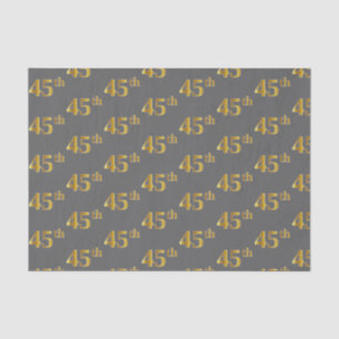 Grijs, Faux Gold 45e (vijfenveertigste) Evenement Tissuepapier