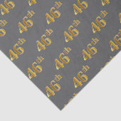 Grijs, Faux Gold 46e (46e) evenement Tissuepapier (Detail)