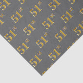 Grijs, Faux Gold 51st (vijftig-eerste) evenement Tissuepapier (Detail)