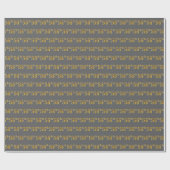 Grijs, Faux Gold 56e (56e) evenement Cadeaupapier (Vlak)