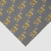 Grijs, Faux Gold 58ste (58ste) evenement Tissuepapier (Detail)