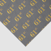 Grijs, Faux Gold 61st (61ste) evenement Tissuepapier (Detail)