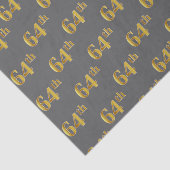 Grijs, Faux Gold 64e (64e) evenement Tissuepapier (Detail)
