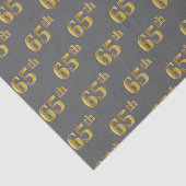 Grijs, Faux Gold 65e (vijfenzestigste) Evenement Tissuepapier (Detail)