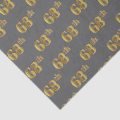 Grijs, Faux Gold 68e (68ste) evenement Tissuepapier (Detail)