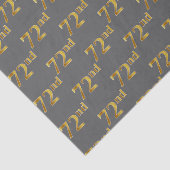 Grijs, Faux Gold 72e (72e) Evenement Tissuepapier (Detail)