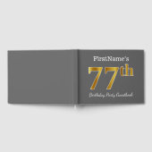 Grijs, Faux Gold 77e verjaardagsfeestje + aangepas Gastenboek (Volledig)