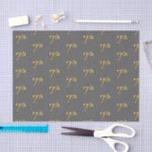 Grijs, Faux Gold 7th (zevende) Event Tissue Paper Tissuepapier (Craft)