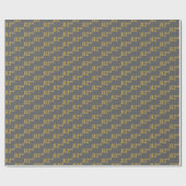 Grijs, Faux Gold 82e (82e) evenement Cadeaupapier (Vlak)