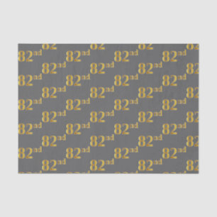 Grijs, Faux Gold 82e (82e) evenement Tissuepapier