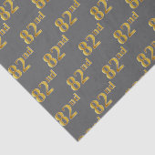 Grijs, Faux Gold 82e (82e) evenement Tissuepapier (Detail)