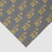 Grijs, Faux Gold 85ste (85ste) Evenement Tissuepapier (Detail)