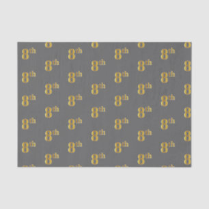 Grijs, Faux Gold 8e (Achtste) Event Tissue Paper Tissuepapier