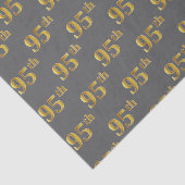 Grijs, Faux Gold 95e (negentigste) Evenement Tissuepapier (Detail)