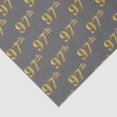 Grijs, Faux Gold 97th (negenenenzevende) evenement Tissuepapier (Detail)