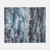 Grijs Fleece Deken (Voorkant (Horizontaal))