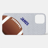 Grijs Football Aangepast Case-Mate iPhone Case (Achterkant (horizontaal))