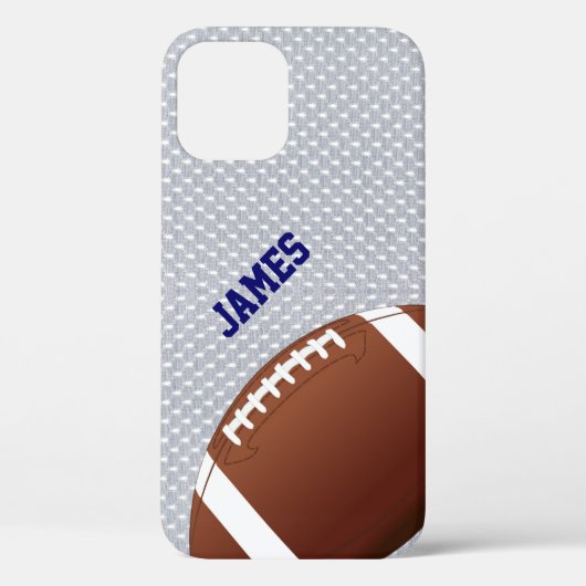 Grijs Football Aangepast Case-Mate iPhone Case (Achterkant)