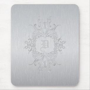 Grijs frame en geborsteld aluminium - aangepaste i muismat