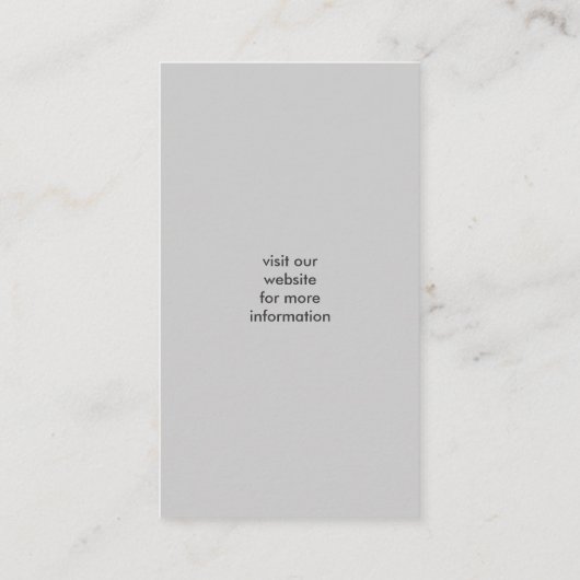 Grijs Frans Bulldog Silhouet Hondenliefhebber Vert Visitekaartje (Achterkant)