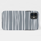 Grijs Funky Striped iPhone 5/5S Hoesje (Achterkant (horizontaal))