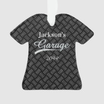Grijs Garage Shirt Shaped Ornament