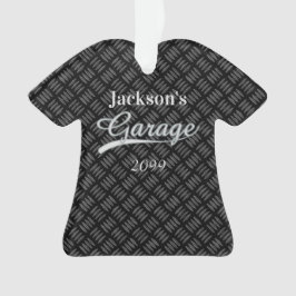 Grijs Garage Shirt Shaped Ornament