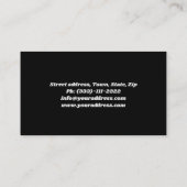 Grijs gebogen sportwagen Visitekaartje (Achterkant)