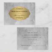 Grijs geborsteld Elegant Gold Label Appointment (Voorkant / Achterkant)