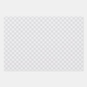 Grijs gecheckt patroon inpakpapier vel (Voorkant 2)