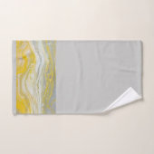Grijs & Geel Abstracte Badkamer Handdoek Set (Handdoek)