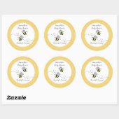Grijs Geel Hommel Favor Sticker (Vel)