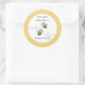 Grijs Geel Hommel Favor Sticker (Tas)