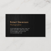 Grijs Geel Hout Fotograaf Artiest Visitekaartje (Achterkant)