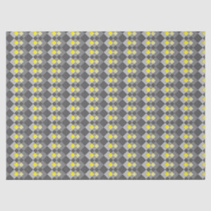 Grijs Geel Modieus Chic Diamant Patroon Geometrisc Tissuepapier