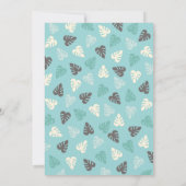 Grijs, Geel, Oerwoud Leeuw Baby shower Uitnodiging (Achterkant)