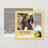 Grijs & Geel Senior Picture Klas van 2012 Kaart (Voorkant / Achterkant)