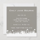 Grijs & Geel Senior Picture Klas van 2012 Kaart (Achterkant)